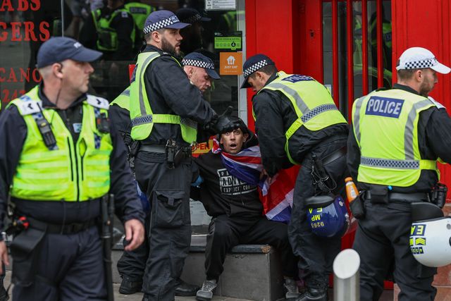Anti-racism protest Barnsley Town Centre