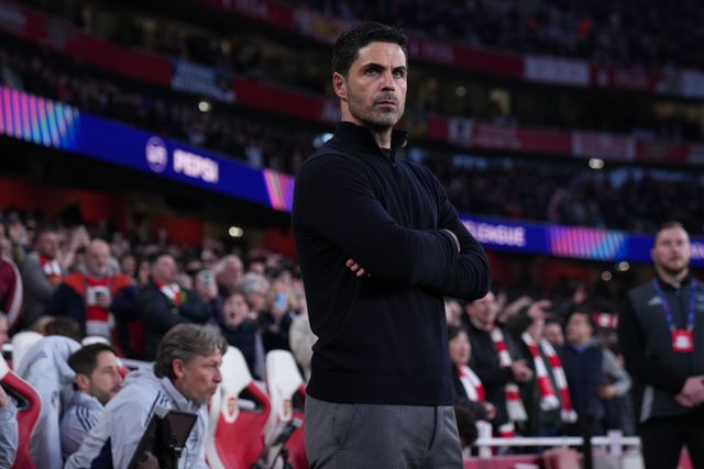 Mikel Arteta manager of Arsenal during the UEFA Champions League Quarter Finals match Arsenal vs Sporting CP at Arsenal stadium, London, United Kingdom on 15 April 2026

(Photo by Harvey Murphy/News Images)