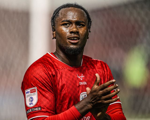 Reyes Cleary of Barnsley applauds the fans after the game during the Sky Bet League One match Barnsley vs Blackpool at Oakwell, Barnsley, United Kingdom on 02 September 2026

(Photo by Alfie Cosgrove/News Images)