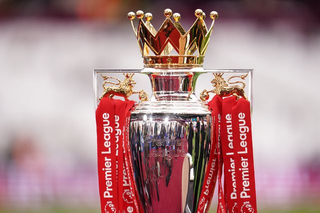 Premier league trophy on show ahead of kick off during the Premier League match West Ham United vs Arsenal at London Stadium, London, United Kingdom on 10 May 2026

(Photo by Harvey Murphy/News Images)