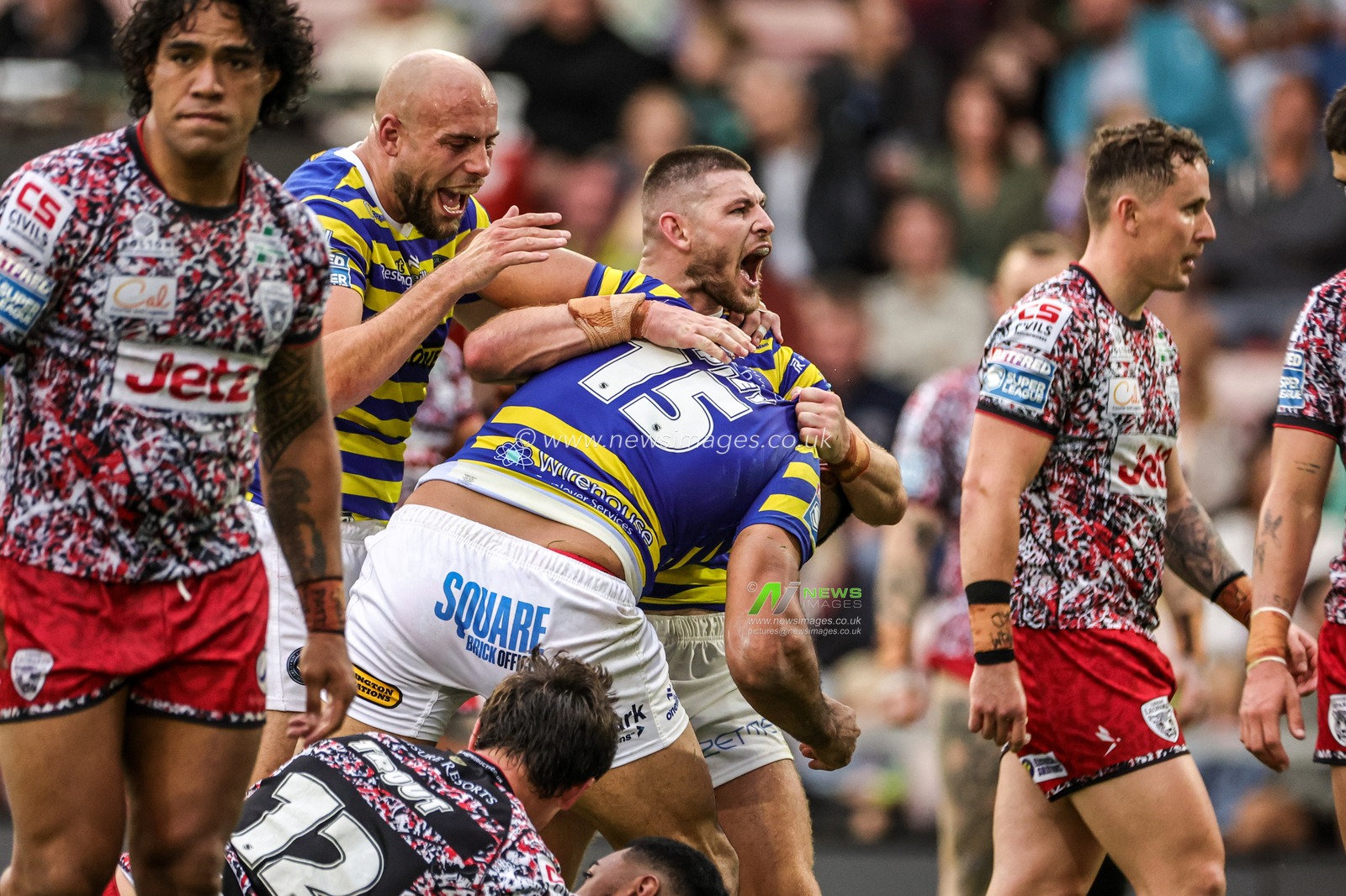Betfred Super League round 20 Leigh Leopards v Warrington Wolves