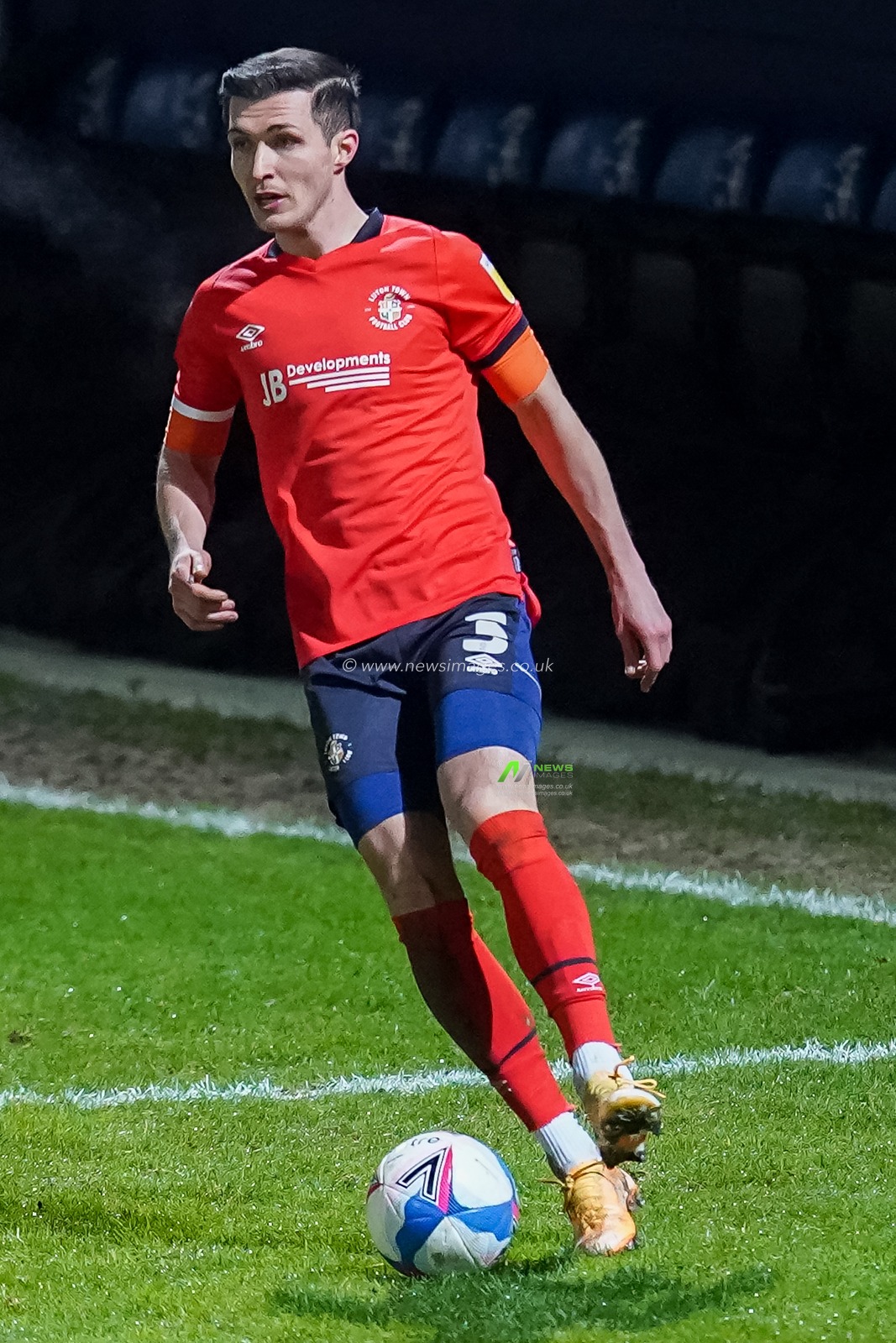 Dan Potts #3 of Luton Town