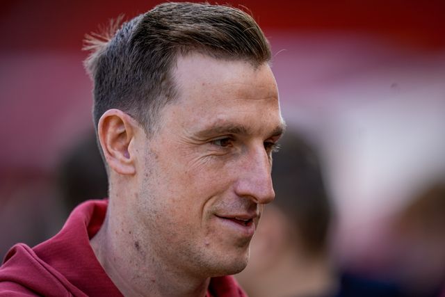 Chris Wood of Nottingham Forest arrives at the stadium prior to kick off during the Premier League match Nottingham Forest vs Burnley at City Ground, Nottingham, United Kingdom on 19 April 2026

(Photo by Maynard Manyowa/News Images)