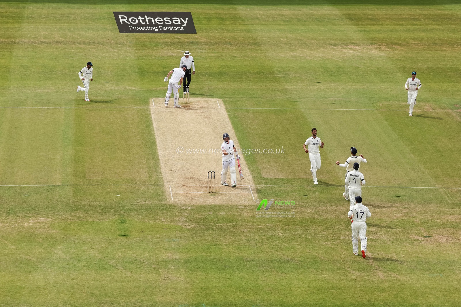 Ollie Pope of England reacts after Rishabh Pant of India catches him out behind the stumps during the 1st Rothesay Test Match, Day 3 England vs India at Headingley Cricket Ground, Leeds, United Kingdom, 22nd June 2025

(Photo by Mark Cosgrove/News Images)