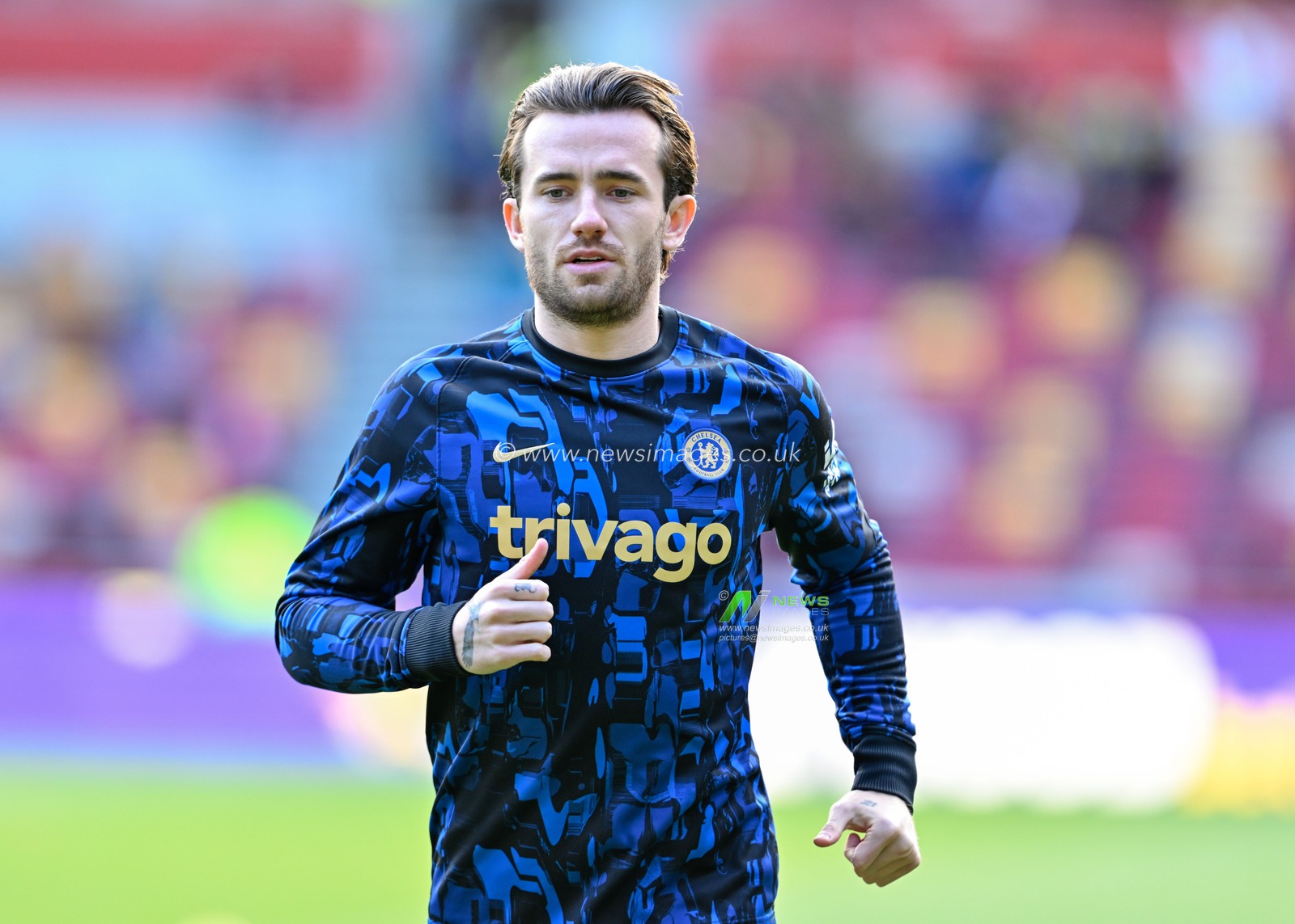Ben Chilwell of Chelsea warms up ahead of the match, during the Premier League match Brentford vs Chelsea at The Gtech Community Stadium, London, United Kingdom, 2nd March 2024

(Photo by Cody Froggatt/News Images)