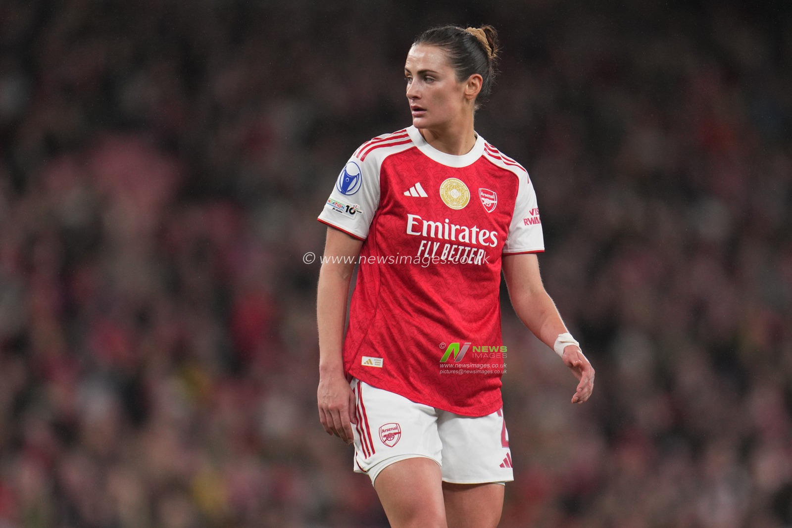 Emily Fox of Arsenal during the UEFA Women's Champions League Quarter-finals match Arsenal vs Chelsea at Arsenal Stadium, London, United Kingdom on 24 March 2026

(Photo by Harvey Murphy/News Images)