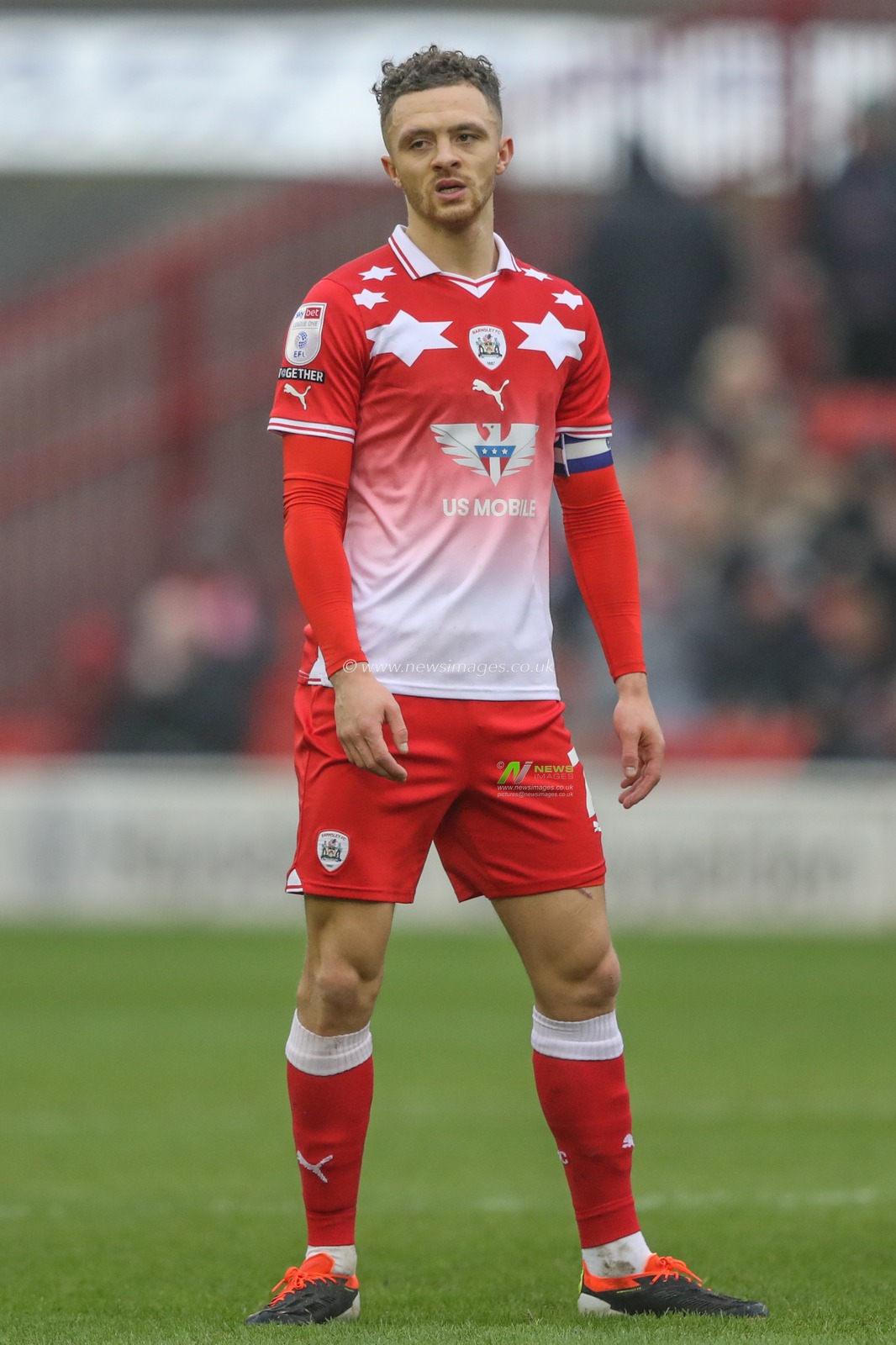 Jordan Williams of Barnsley during the Sky Bet League 1 match Barnsley vs Lincoln City at Oakwell, Barnsley, United Kingdom, 9th March 2024

(Photo by Alfie Cosgrove/News Images)