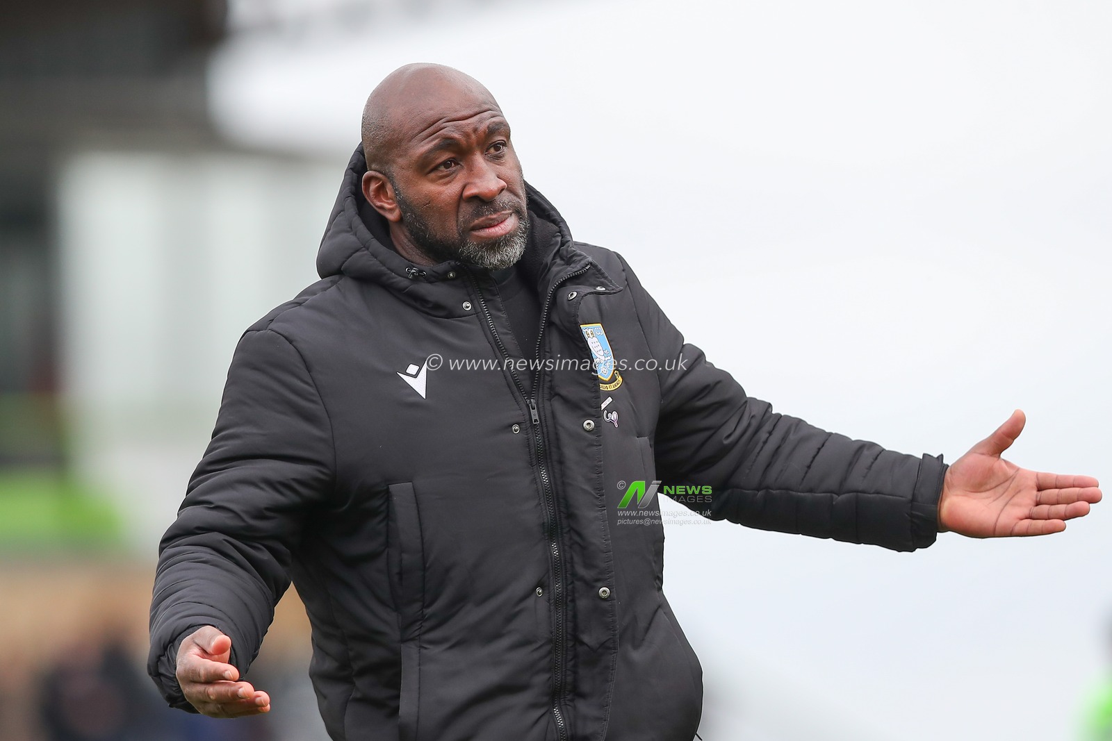 Darren Moore manager of Sheffield Wednesday pleads with the fans as he is booâ€™d after a 1-0 loss in the Sky Bet League 1 match Forest Green Rovers vs Sheffield Wednesday at The New Lawn, Nailsworth, United Kingdom, 26th March 2023

(Photo by Gareth Evans/News Images)