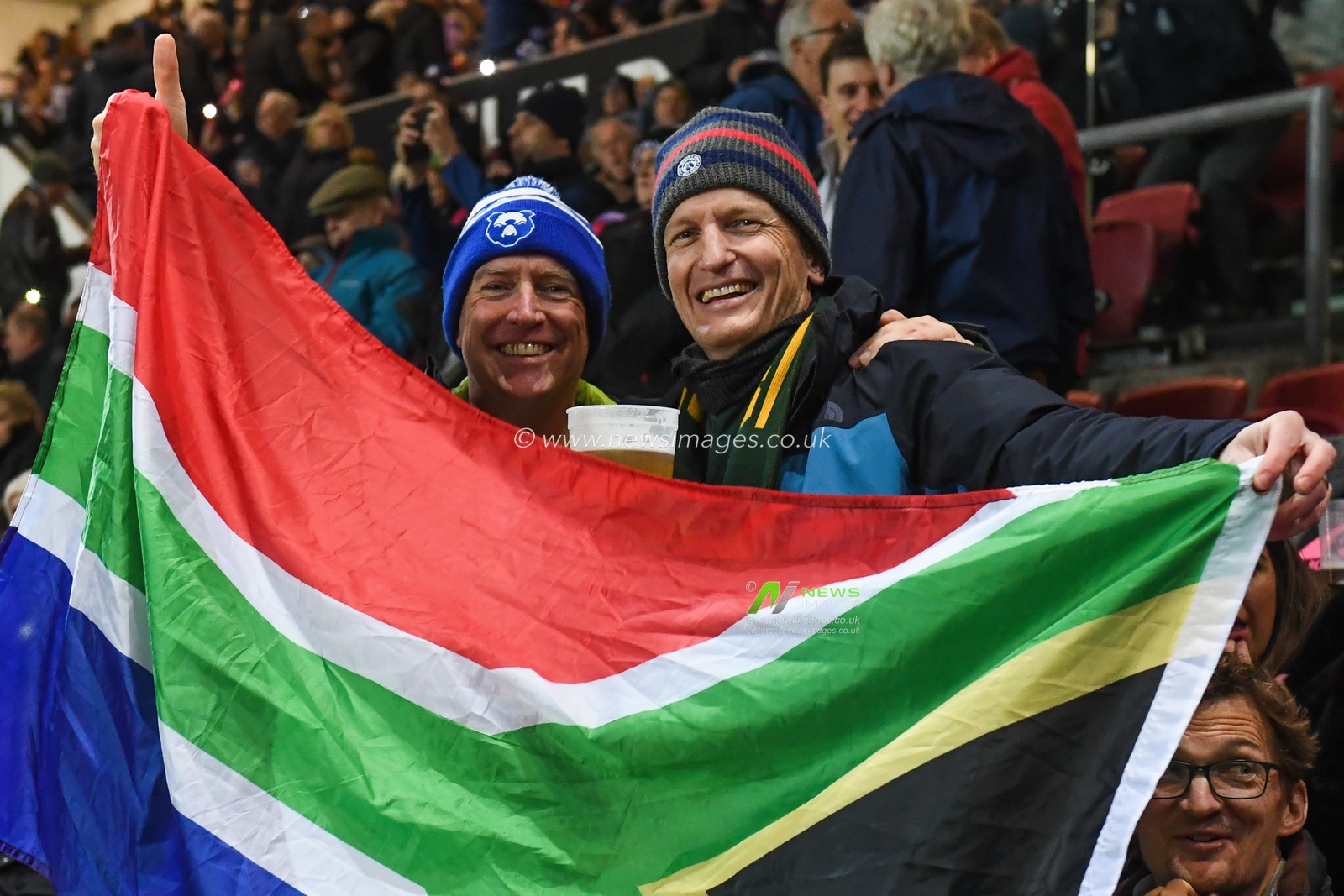 Bristol Bears and South Africa supporters during the Friendly match Bristol Bears vs South Africa Select XV at Ashton Gate, Bristol, United Kingdom, 17th November 2022

(Photo by Mike Jones/News Images)