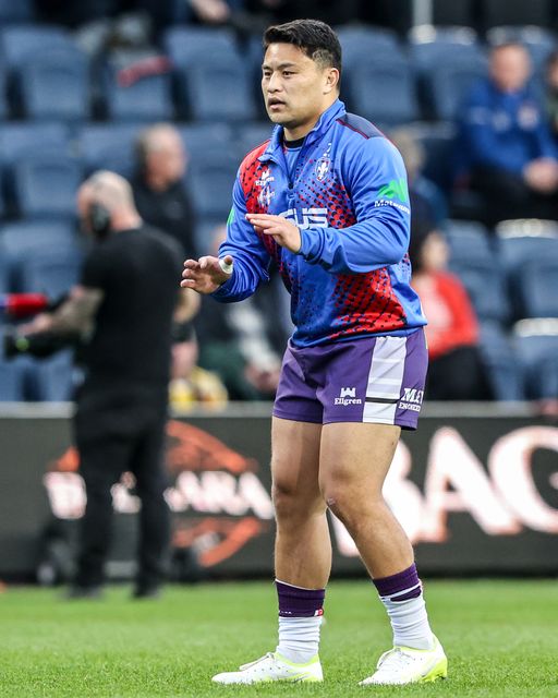 Mason Lino of Wakefield Trinity in the pre-game warm up during the Betfred Super League round 10 match Leeds Rhinos vs Wakefield Trinity at AMT Headingley Stadium, Leeds, United Kingdom on 01 May 2026

(Photo by Alfie Cosgrove/News Images)