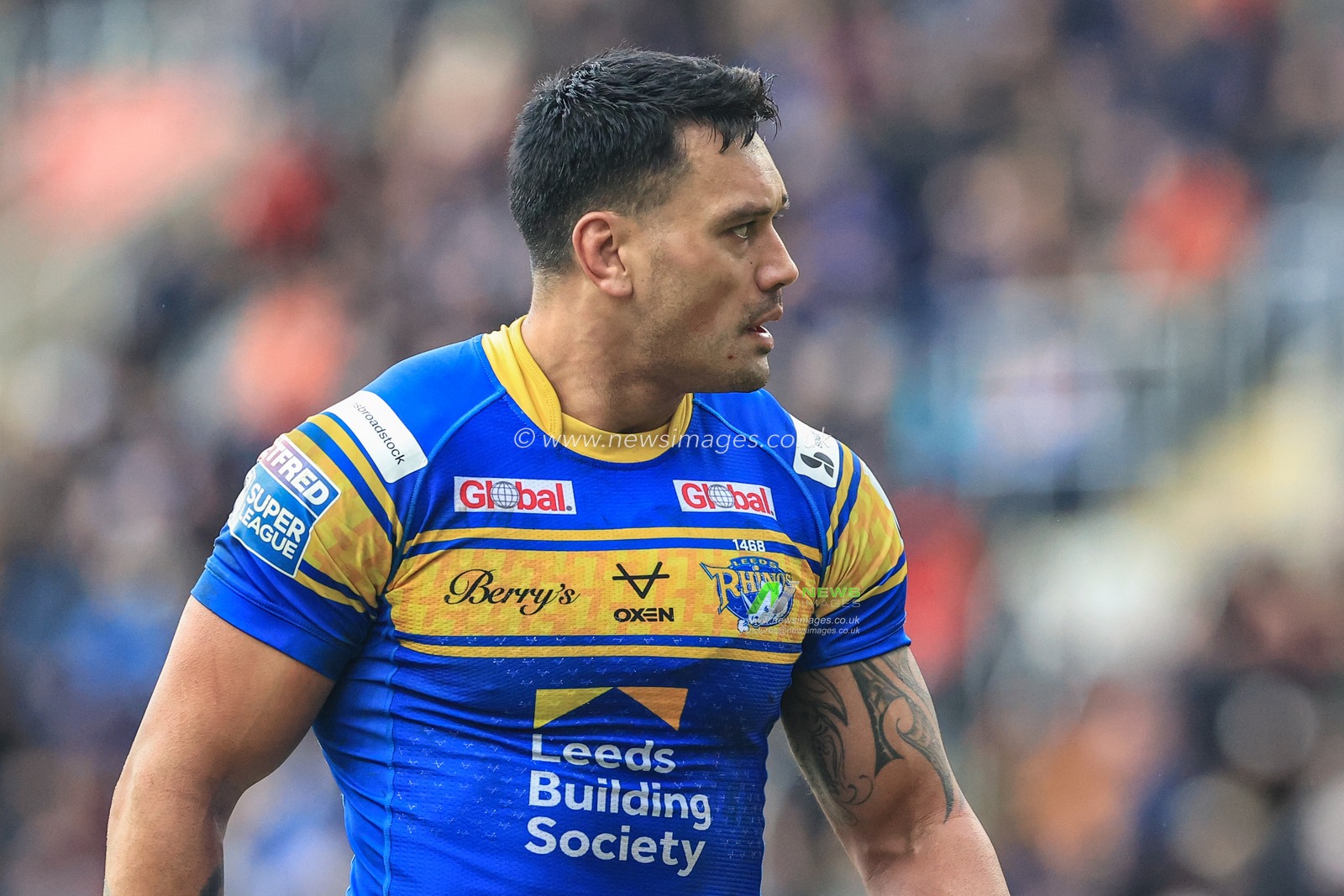 Zane Tetevano #13 of Leeds Rhinos during the game