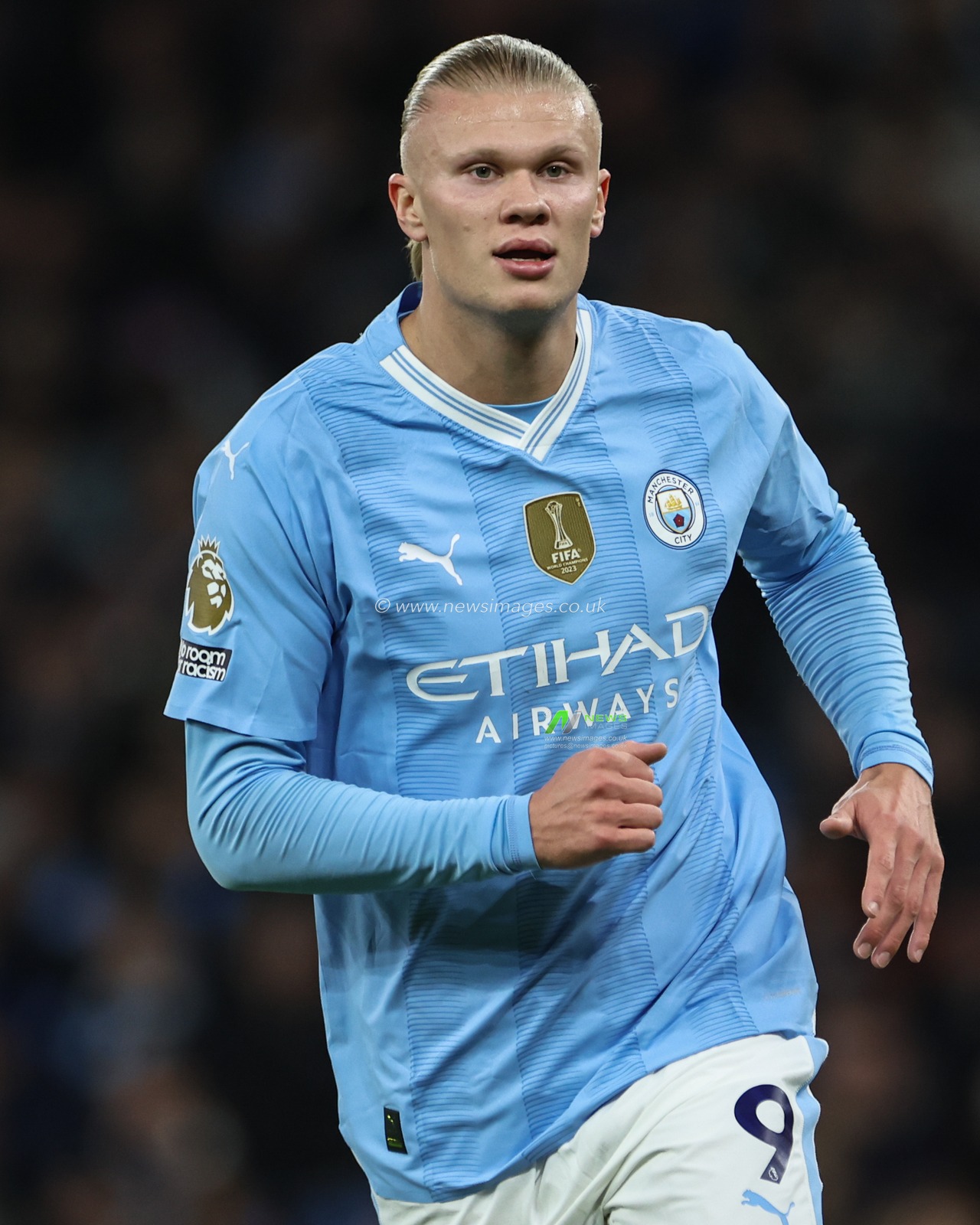 Erling Haaland of Manchester City during the Premier League match Manchester City vs Brentford at Etihad Stadium, Manchester, United Kingdom, 20th February 2024

(Photo by Mark Cosgrove/News Images)