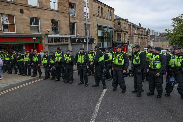Anti-racism protest Barnsley Town Centre