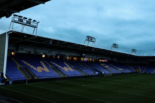 A general view of Halliwell Jones Stadium ahead of the Betfred Challenge Cup match Warrington Wolves vs Sheffield Eagles at The Halliwell Jones Stadium, Warrington, United Kingdom on 06 February 2026

(Photo by Alfie Cosgrove/News Images)