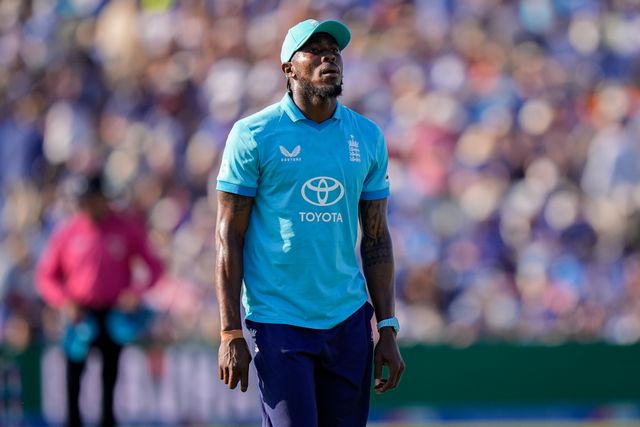 Jofra Archer of England during the 1st Metro Bank ODI match England vs India at Edgbaston, Birmingham, United Kingdom on 14 July 2026

(Photo by Maynard Manyowa/News Images)