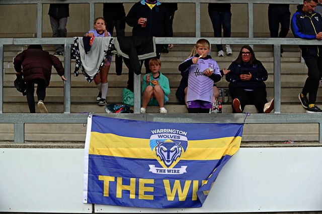 Warrington fans arrive before the Betfred Super League round 17 match Salford Red Devils vs Warrington Wolves at Salford Community Stadium, Eccles, United Kingdom, 4th July 2025

(Photo by Sam Eaden/News Images)