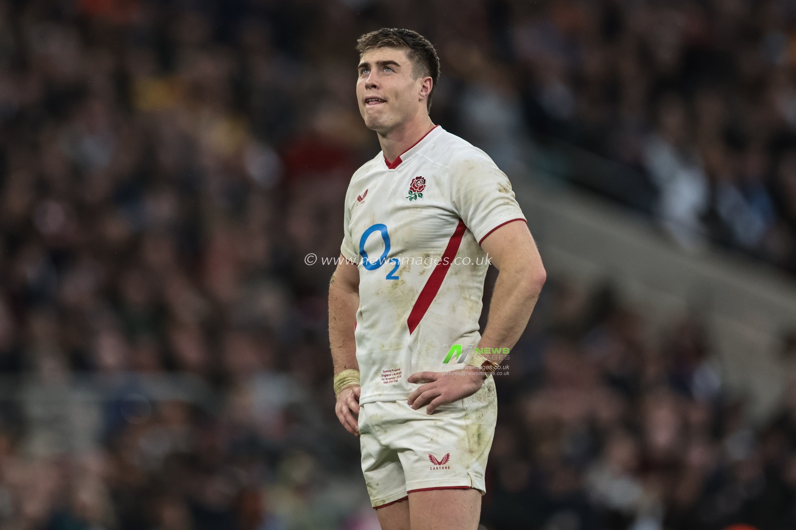 Tommy Freeman of England during the Quilter Nations Series 2025 match England vs Australia at Allianz Stadium, Twickenham, United Kingdom, 1st November 2025

(Photo by Mark Cosgrove/News Images)

*** GER AUT SUI OUT ***