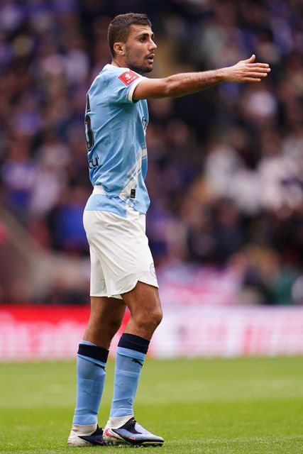 Rodri of Manchester City during the Emirates FA Cup Final match Chelsea vs Manchester City at Wembley Stadium, London, United Kingdom on 16 May 2026

(Photo by Harvey Murphy/News Images)