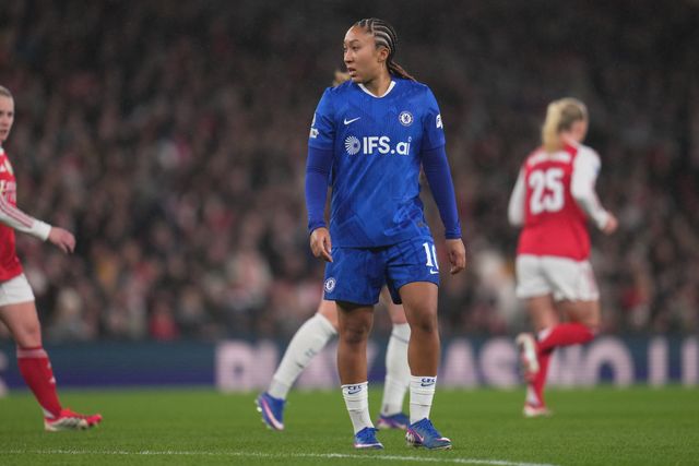 Lauren James of Chelsea during the UEFA Women's Champions League Quarter-finals match Arsenal vs Chelsea at Arsenal Stadium, London, United Kingdom on 24 March 2026

(Photo by Harvey Murphy/News Images)