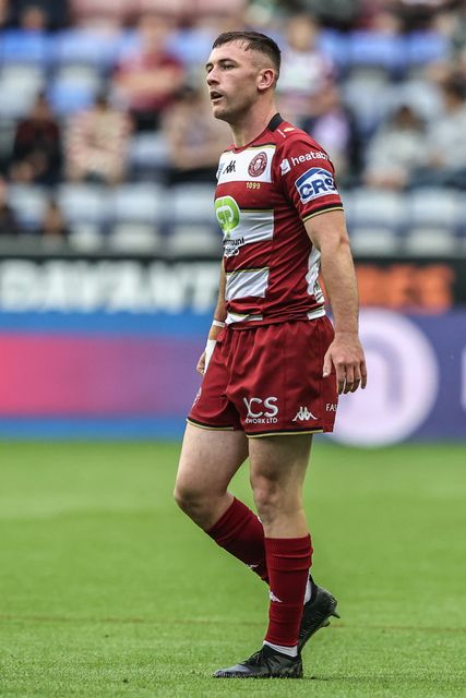 Harry Smith of Wigan Warriors during the Betfred Super League round 20 match Wigan Warriors vs Catalans Dragons at The Brick Community Stadium, Wigan, United Kingdom, 25th July 2025

(Photo by Alfie Cosgrove/News Images)