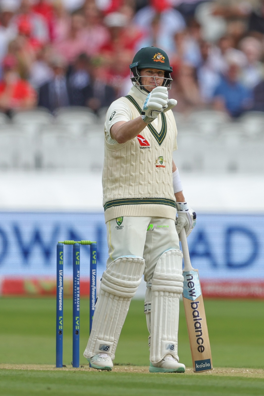 Steven Smith of Australia calls no run during the LV= Insurance Ashes Test Series Second Test Day 2 England v Australia at Lords, London, United Kingdom, 29th June 2023

(Photo by Mark Cosgrove/News Images)