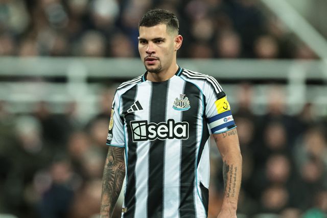 Bruno Guimaraes of Newcastle Untied during the Carabao Cup Semi-finals First Leg Newcastle United vs Manchester City at St. James's Park, Newcastle, United Kingdom, 13th January 2026

(Photo by Mark Cosgrove/News Images)