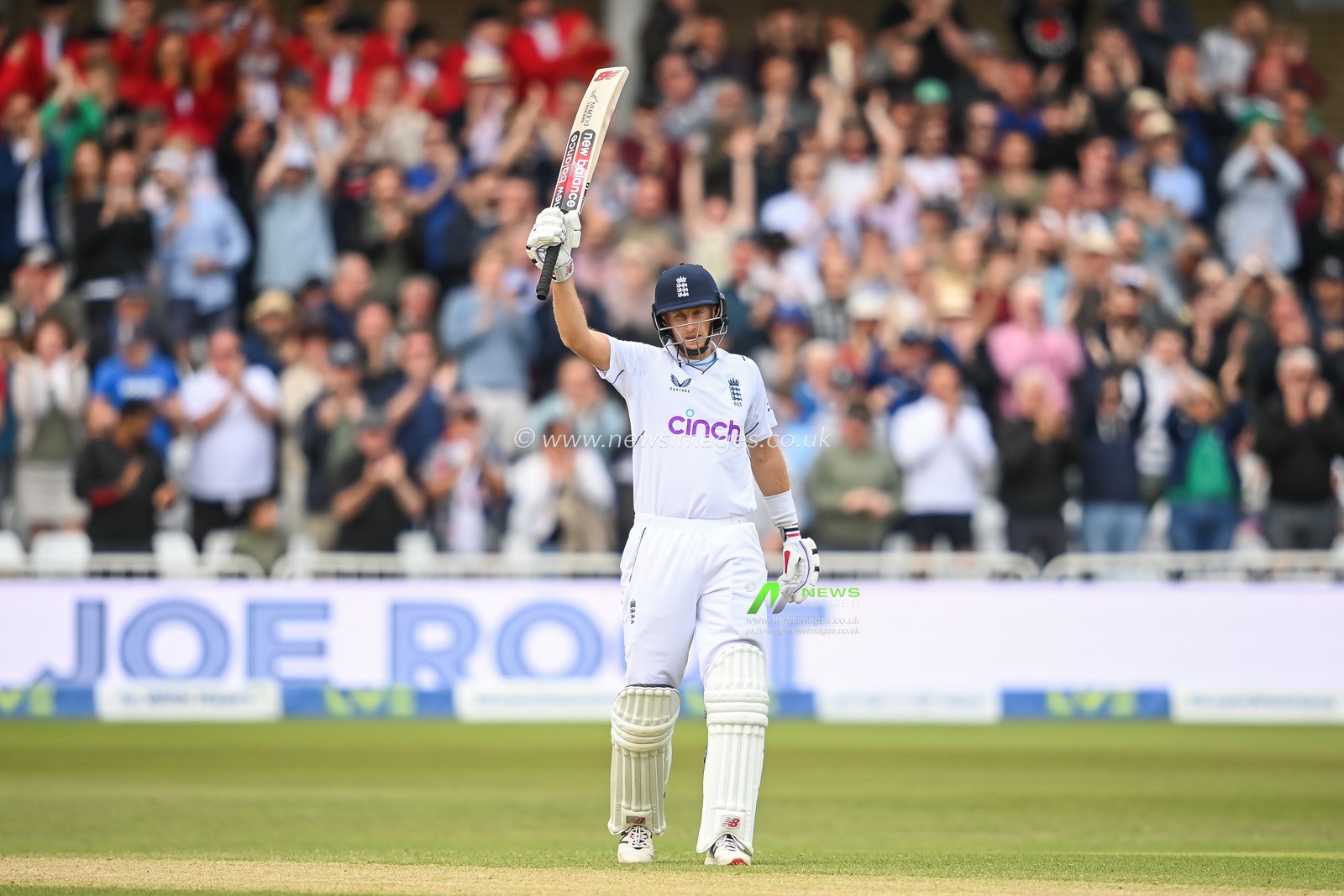 Joe Root of England celebrates his 150 runs