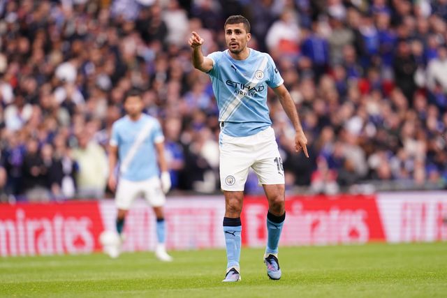 Rodri of Manchester City during the Emirates FA Cup Final match Chelsea vs Manchester City at Wembley Stadium, London, United Kingdom on 16 May 2026

(Photo by Harvey Murphy/News Images)