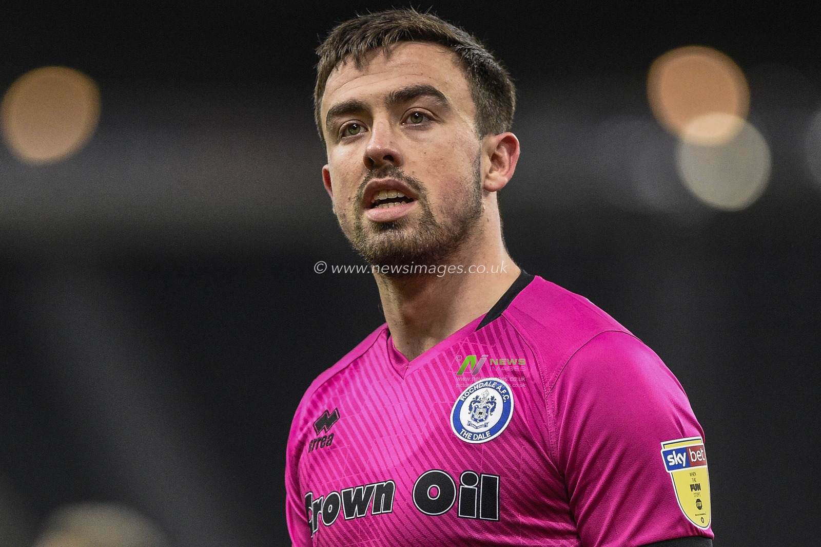 14th January 2020, St. James's Park, Newcastle, England; Emirates FA Cup, Newcastle United v Rochdale : Eoghan O'Connell (6) of Rochdale in action

Credit: Iam Burn/News Images