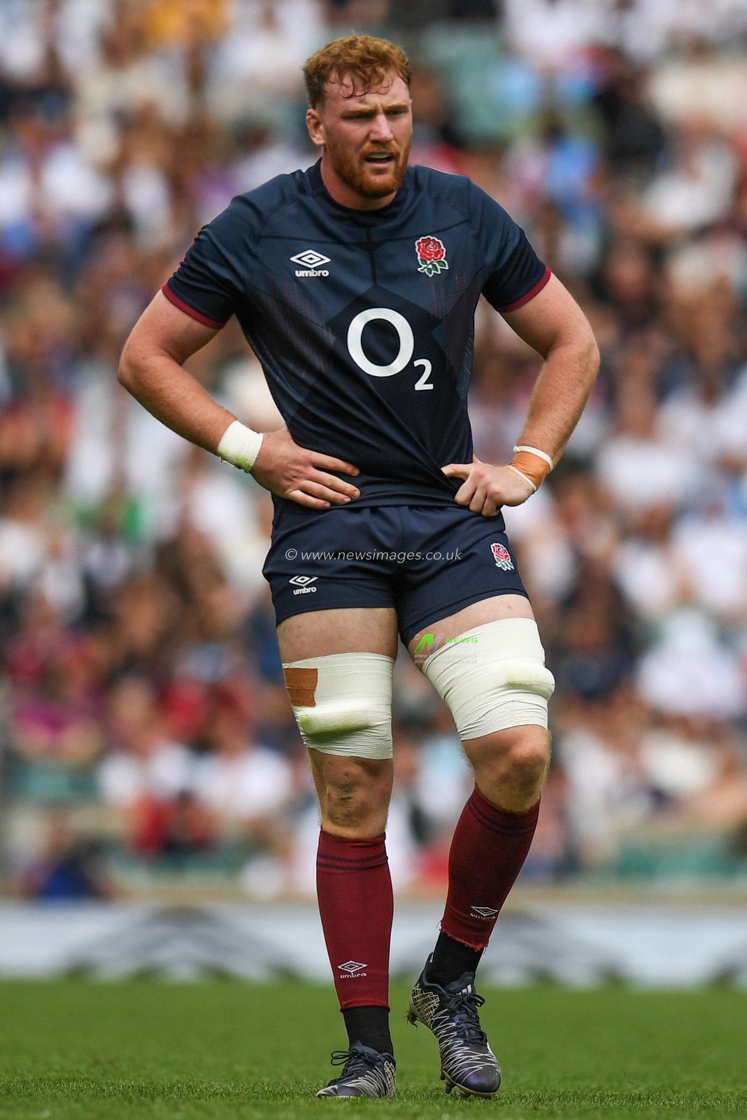 Ollie Chessum of England during the 2023 Summer Series match England vs Fiji at Twickenham Stadium, Twickenham, United Kingdom, 26th August 2023

(Photo by Mike Jones/News Images)