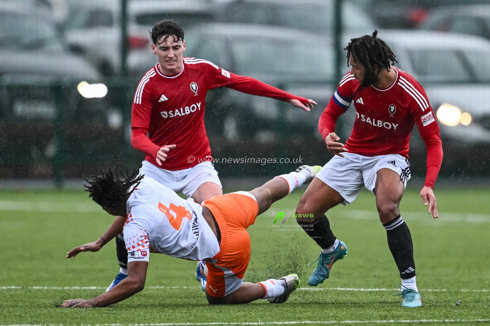 during the Central League match Salford City vs Blackpool at Salford Sports Village, Salford, United Kingdom, 23rd January 2024

(Photo by Craig Thomas/News Images)