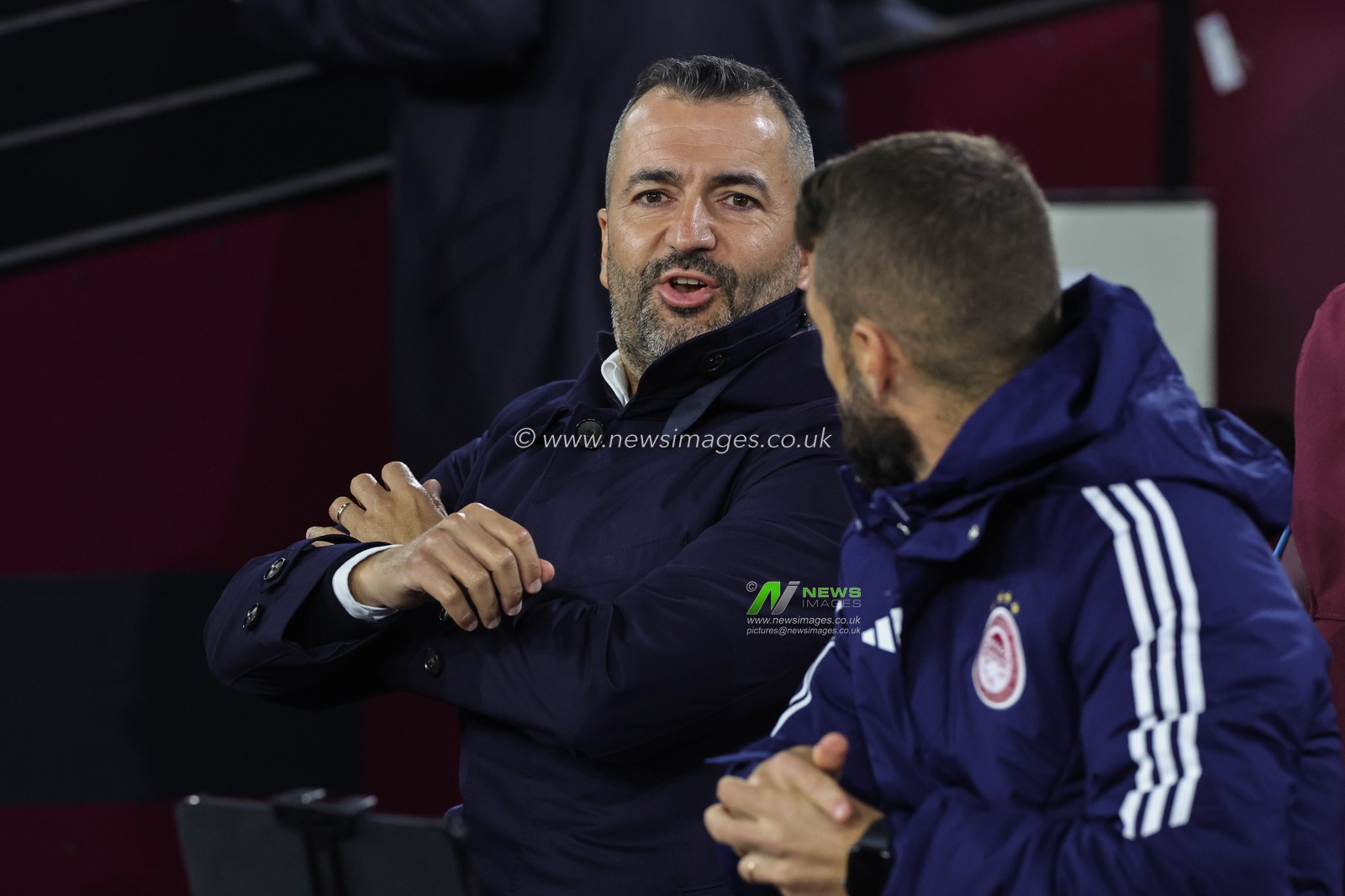 Diego MartÃ­nez manager of Olympiakos ahead of the game during the UEFA Europa League match West Ham United vs Olympiakos FC at London Stadium, London, United Kingdom, 9th November 2023

(Photo by Mark Cosgrove/News Images)