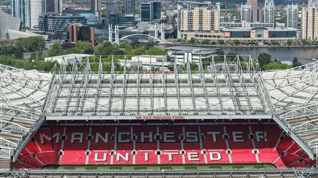 An aerial view of Old Trafford during the Premier League match Manchester United vs Brentford at Old Trafford, Manchester, United Kingdom on 27 April 2026

(Photo by Mark Cosgrove/News Images)