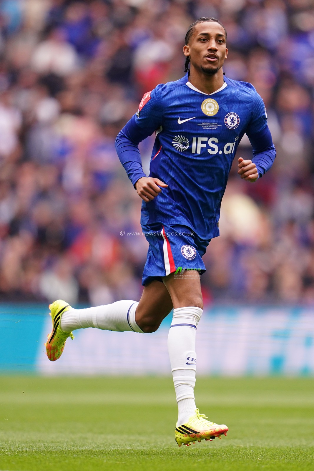 Joao Pedro of Chelsea during the Emirates FA Cup Final match Chelsea vs Manchester City at Wembley Stadium, London, United Kingdom on 16 May 2026

(Photo by Harvey Murphy/News Images)