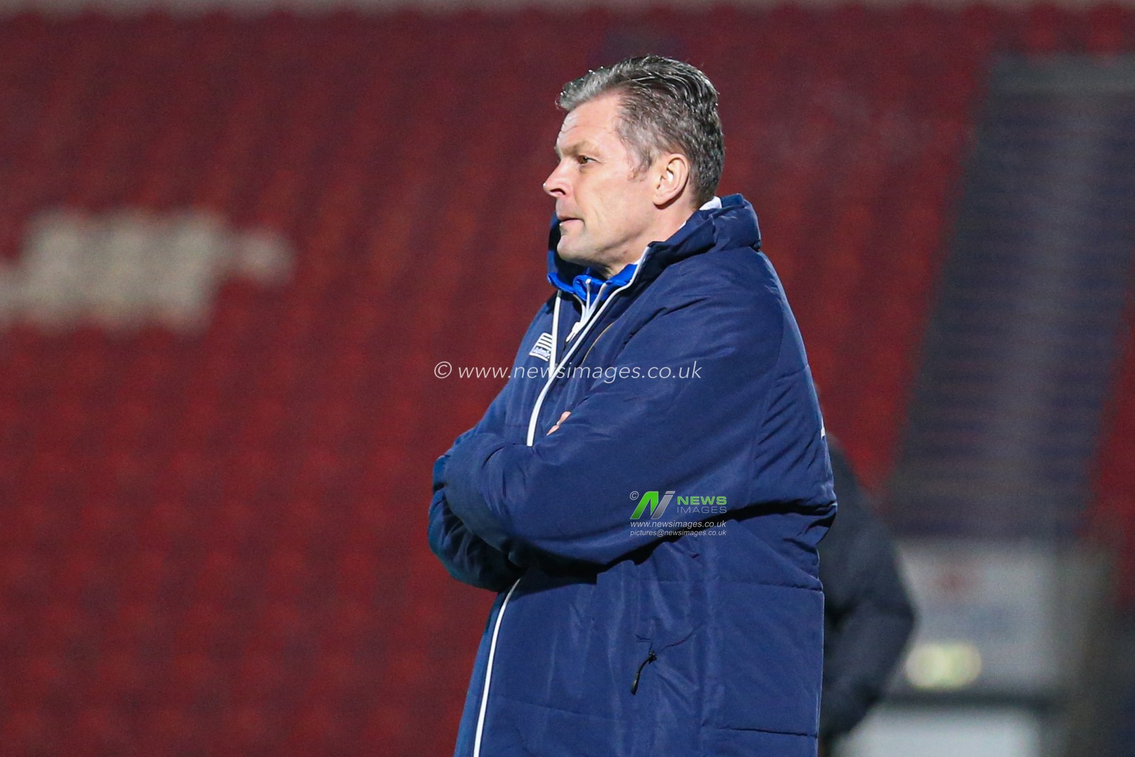 Steve Cotterill manager of Shrewsbury Town during the game