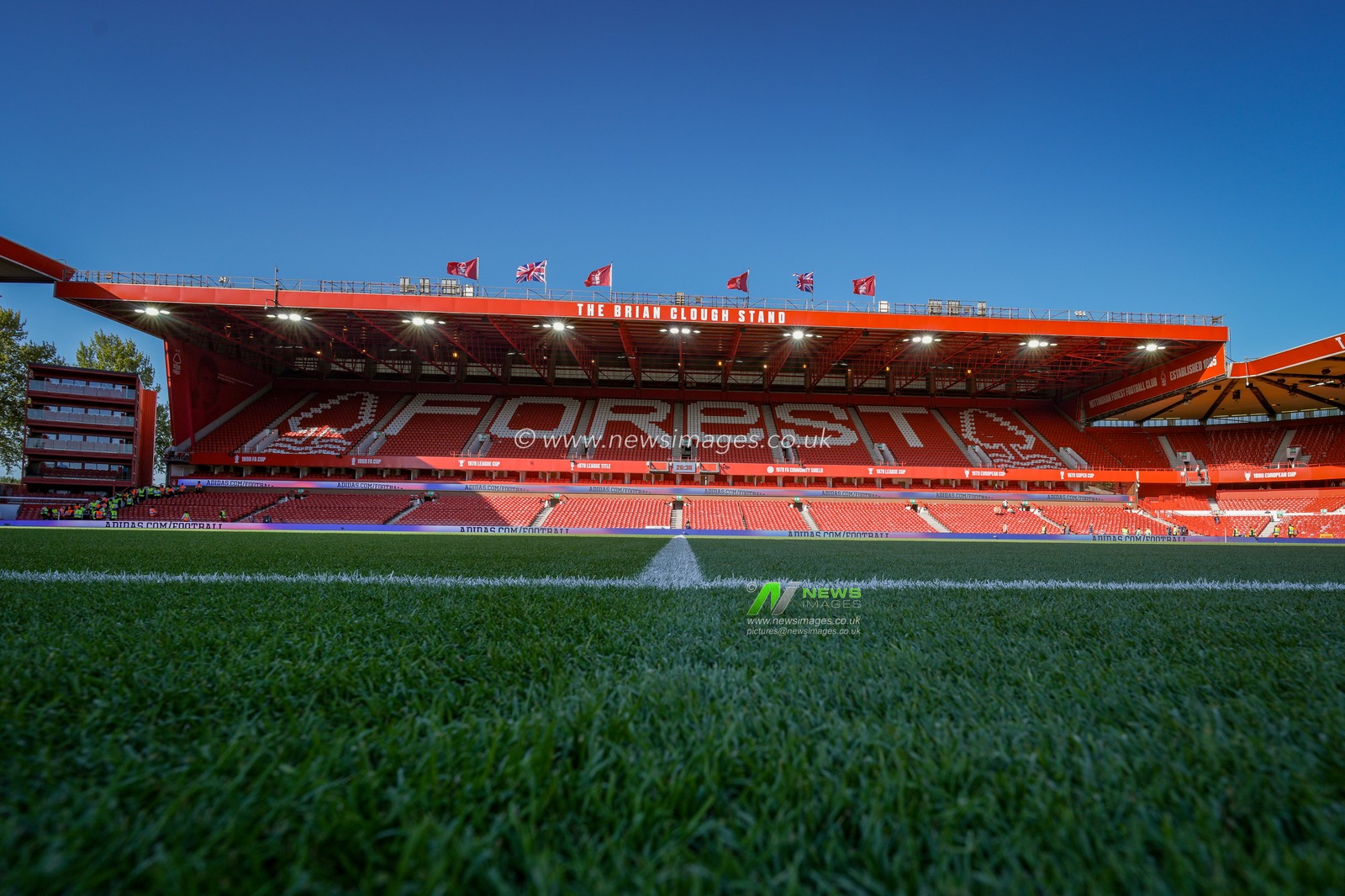 A general view of the pitch and stands during the Carabao Cup round 2 match Nottingham Forest vs Leeds Rhinos at City Ground, Nottingham, United Kingdom on 25 August 2026

(Photo by Maynard Manyowa/News Images)
