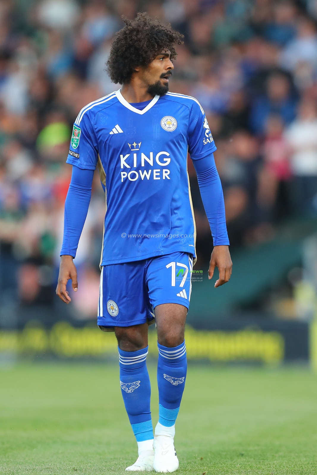 Hamza Choudhury #17 of Leicester City during the Carabao Cup match Burton Albion vs Leicester City at Pirelli Stadium, Burton upon Trent, United Kingdom, 9th August 2023

(Photo by Gareth Evans/News Images)