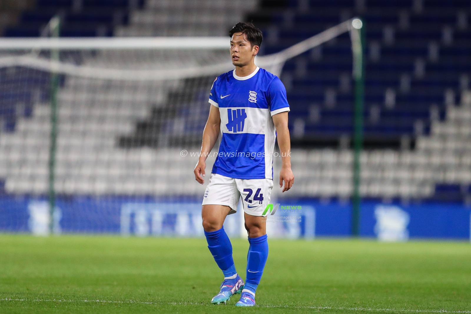 Tomoki Iwata of Birmingham City during the Bristol Street Motors Trophy match Birmingham City vs Walsall at St. Andrew's @ Knighthead Park, Birmingham, United Kingdom, 3rd September 2024

(Photo by Gareth Evans/News Images)
