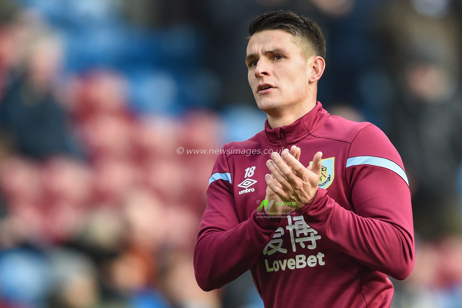 1st January 2020, Turf Moor, Burnley, England; Premier League, Burnley v Aston Villa : Ashley Westwood (18) of Burnley before the game

Credit: Richard Long/News Images