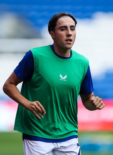 Joel Colwill of Cardiff City warms-up ahead of the Carabao Cup round 2 match Cardiff City vs Norwich City at Cardiff City Stadium, Cardiff, United Kingdom on 25 August 2026

(Photo by Andrew Lewis/News Images)