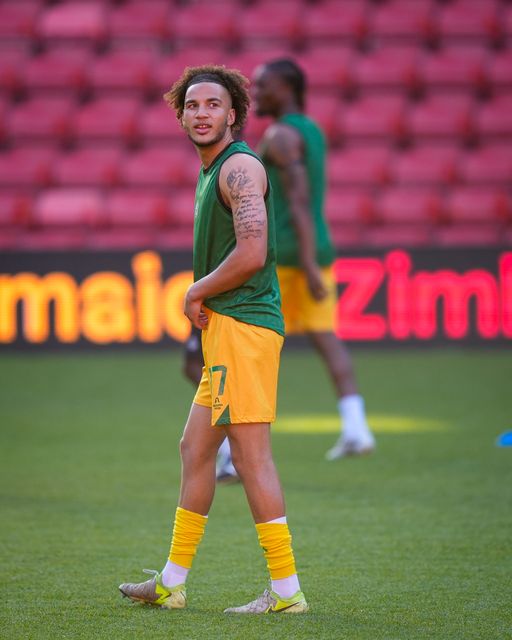 Corbin Mthunzi of Zimbabwe in the pregame warmup session  during the Unity Cup 2026 Semi-Finals match Nigeria vs Zimbabwe at The Valley, London, United Kingdom on 26 May 2026

(Photo by Maynard Manyowa/News Images)