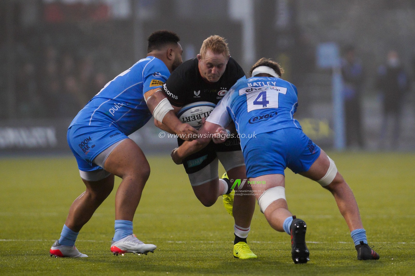 Vincent Koch #3 of Saracensin action during the game