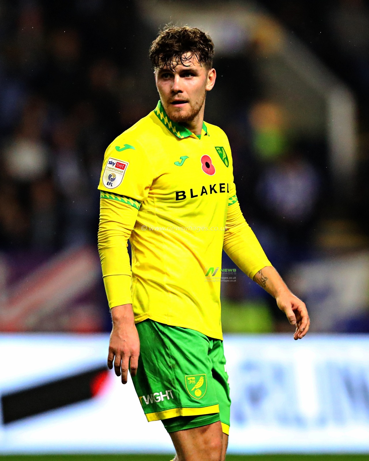 Mathias Kvistgaarden of Norwich City during the Sky Bet Championship match Sheffield Wednesday vs Norwich City at Hillsborough, Sheffield, United Kingdom, 5th November 2025(Photo by Sam Eaden/News Images)*** GER AUT SUI OUT ***