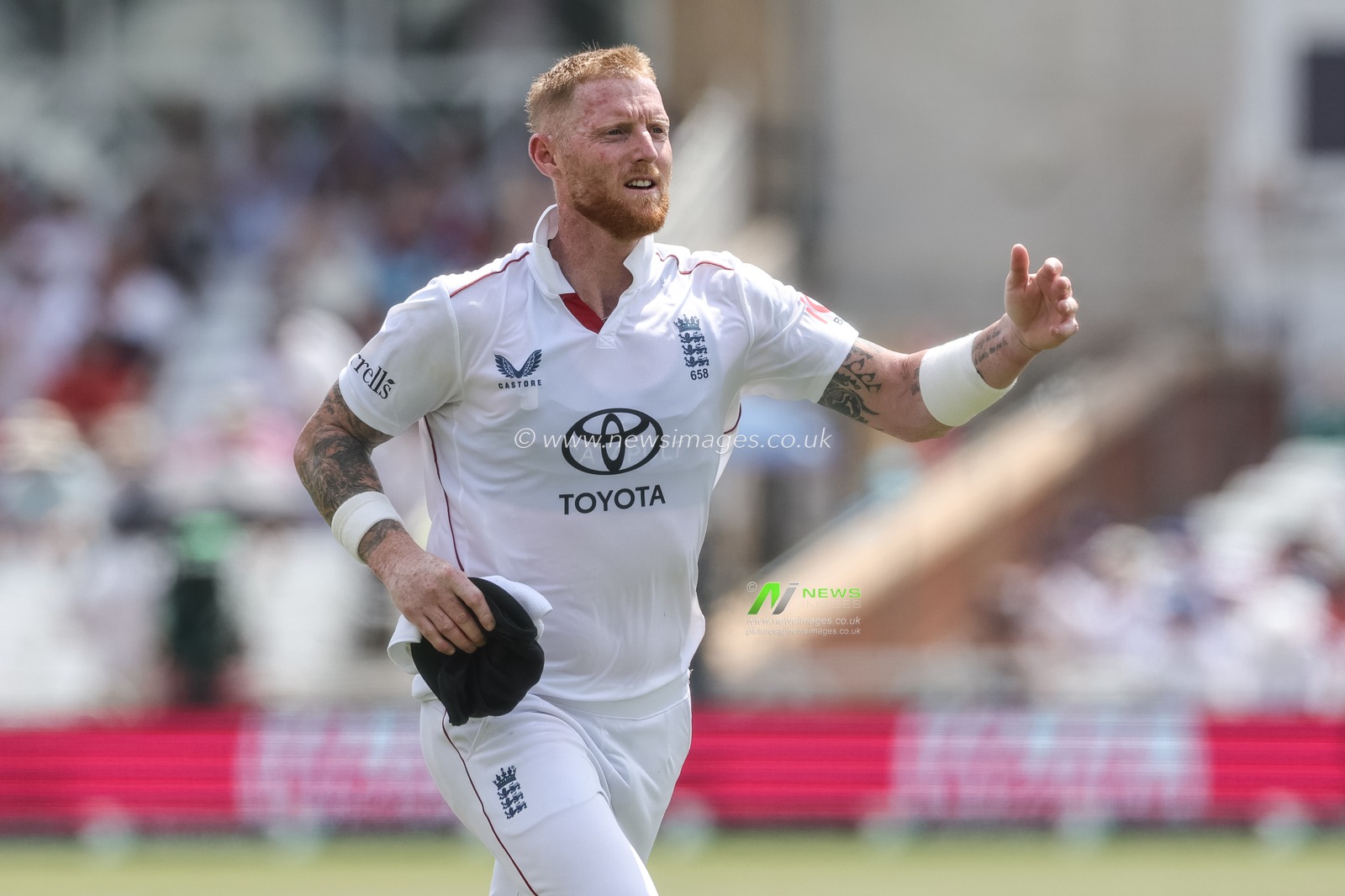 England captain Ben Stokes during the 3rd Rothesay Test Match Day 2 match England vs New Zealand at Trent Bridge, Nottingham, United Kingdom on 26 June 2026

(Photo by Mark Cosgrove/News Images)