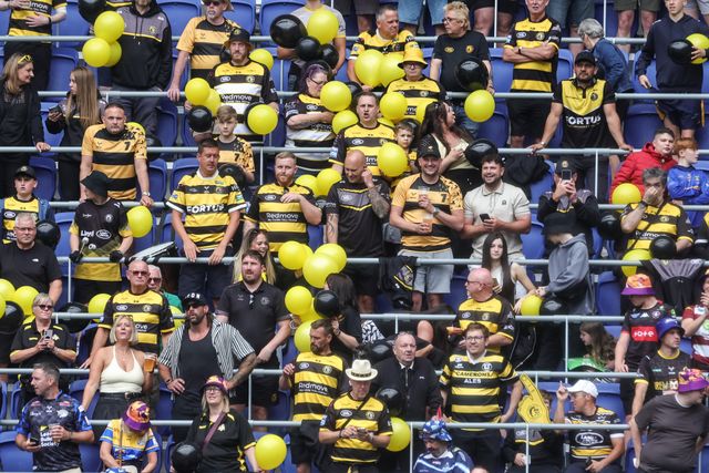 York fans during the Betfred Super League Magic Weekend match Huddersfield Giants vs York Knights at Hill Dickinson Stadium, Liverpool, United Kingdom on 04 July 2026

(Photo by Mark Cosgrove/News Images)