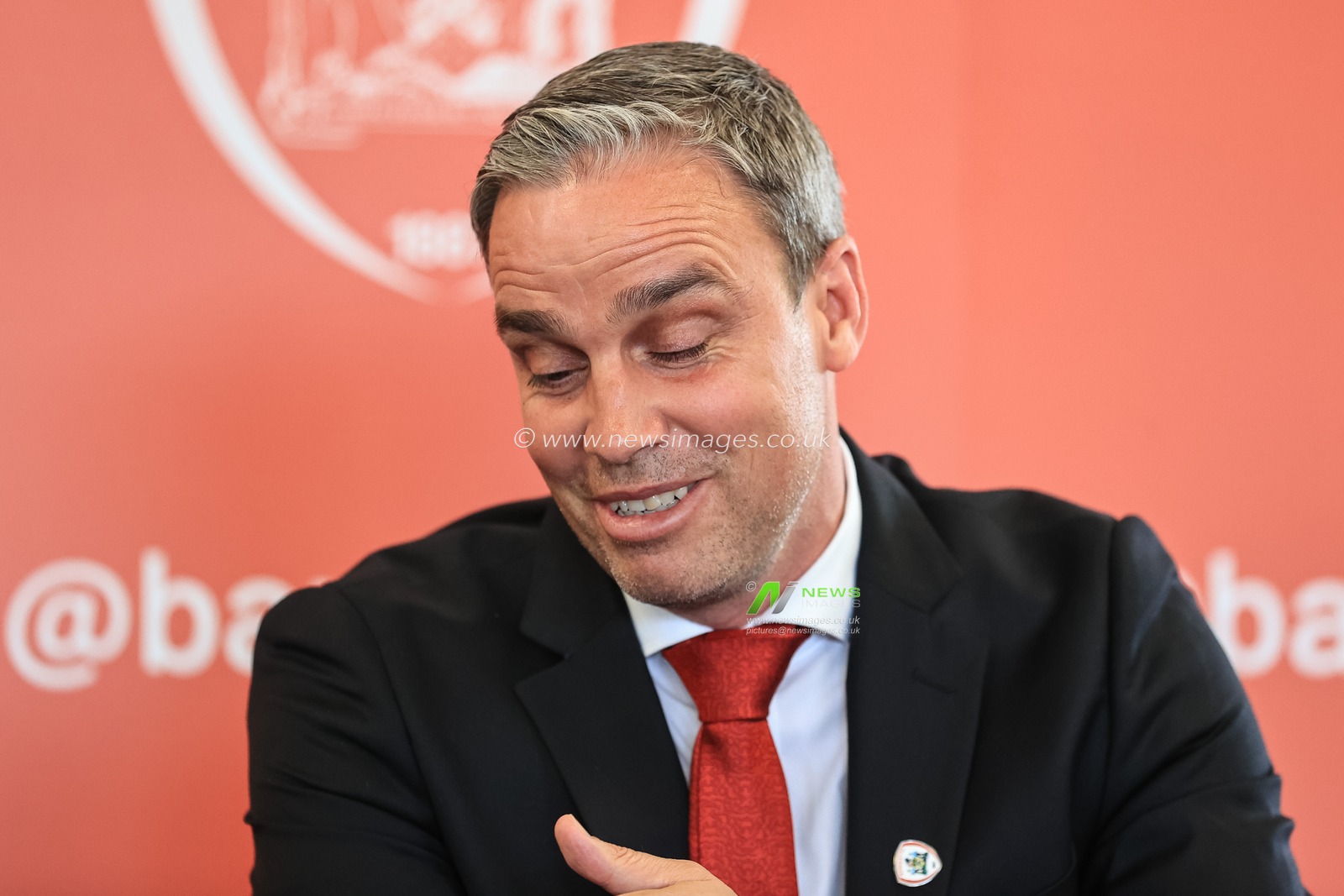 Barnsley FCâ€™s newly appointed Head Coach Michael Duff speaks to the press at Oakwell in his first official press conference on the 16th of June 2022, Oakwell, Barnsley, South Yorkshire, United Kingdom.