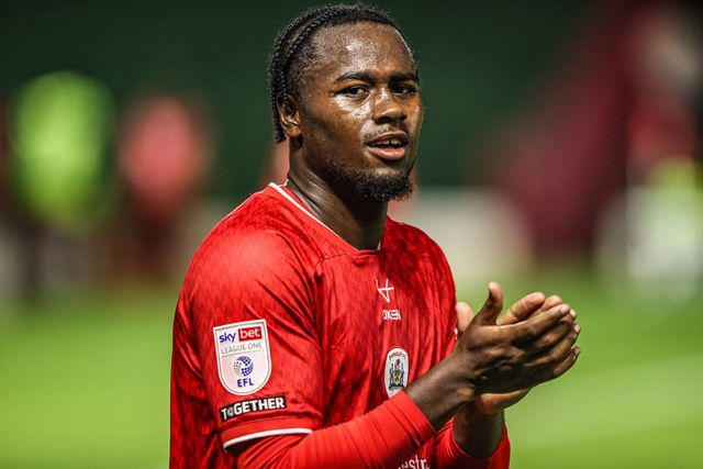 Reyes Cleary of Barnsley applauds the fans after the game during the Sky Bet League One match Barnsley vs Blackpool at Oakwell, Barnsley, United Kingdom on 02 September 2026

(Photo by Alfie Cosgrove/News Images)