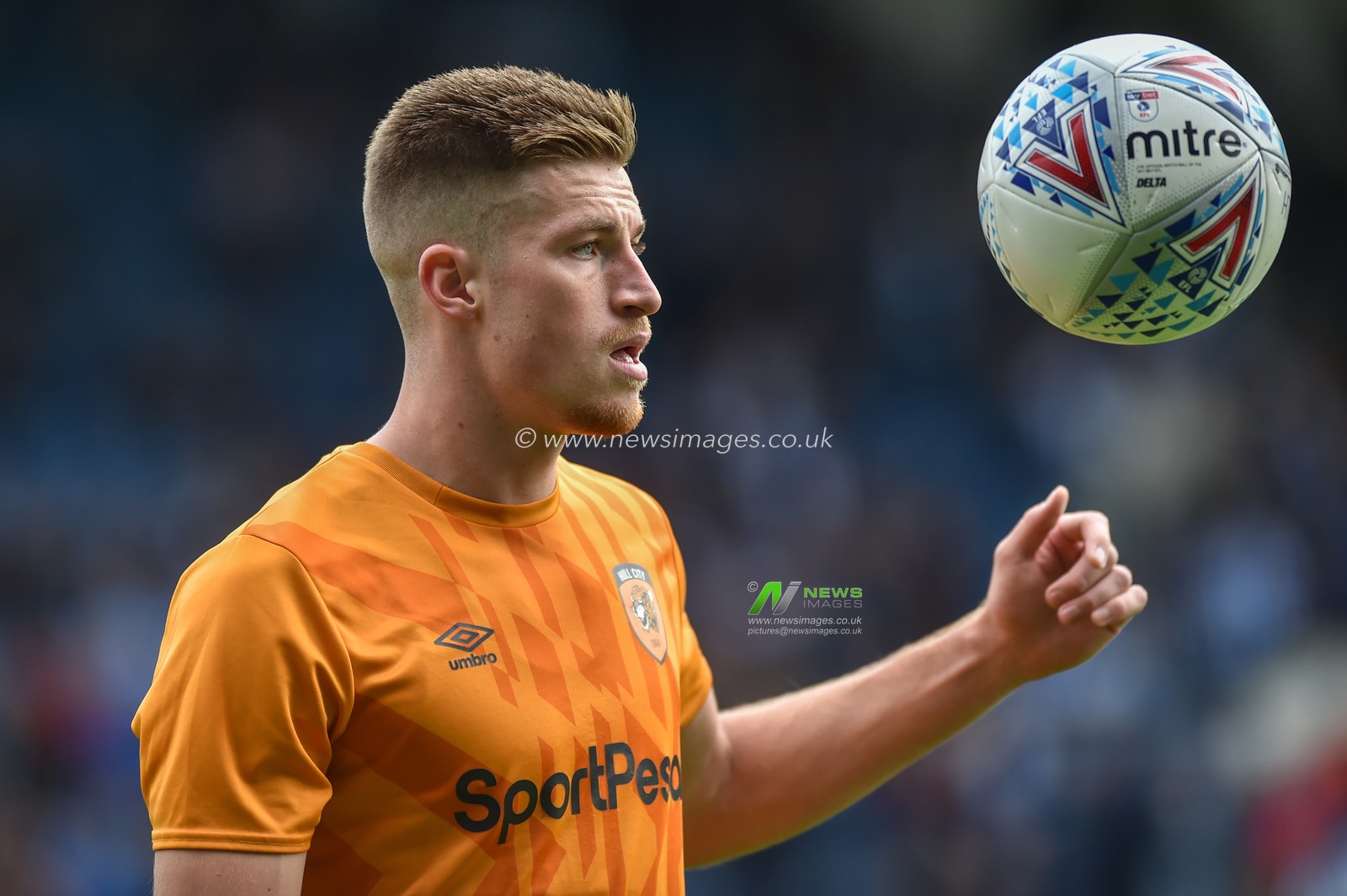 5th October 2019, John Smith's Stadium, Huddersfield, England; Sky Bet Championship, Huddersfield Town v Hull City : Reece Burke (5) of Hull City 
Credit: Dean Williams/News Images