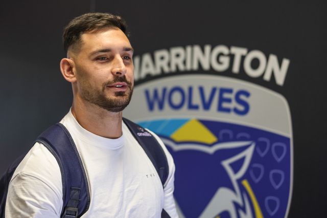 Ryan Matterson of Warrington Wolves arrives during the Betfred Super League Round 25 match Warrington Wolves vs Leigh Leopards at Halliwell Jones Stadium, Warrington, United Kingdom, 6th September 2025

(Photo by Mark Cosgrove/News Images)