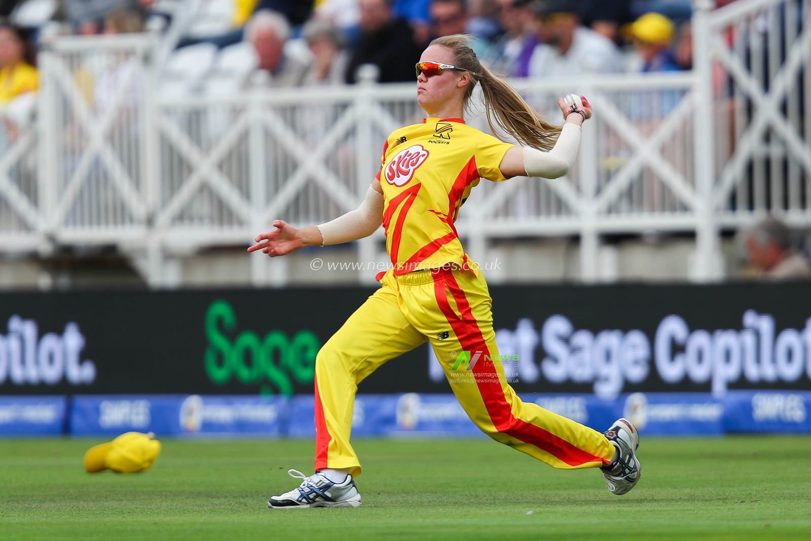 Alexa Stonehouse of Trent Rockets fields during the The Hundred match Trent Rockets Women vs London Spirit Women at Trent Bridge, Nottingham, United Kingdom, 7th August 2024

(Photo by Izzy Poles/News Images)